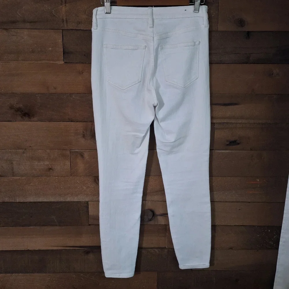 J.Crew White High Rise Skinny Jeans SZ 26 - Picture 4 of 6